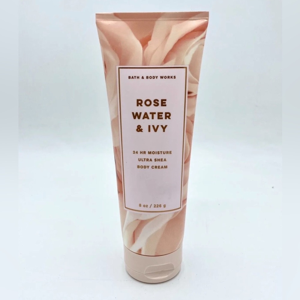 Bath & Body Works Rose Water & Ivy 8oz 24 Hour Ultra Shea Body Cream HTF Rare